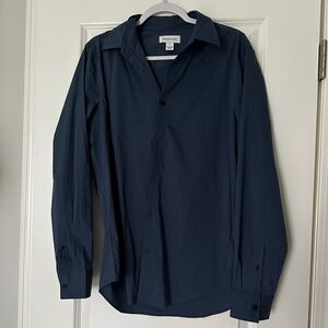 Calvin Klein Dark Blue Dress Shirt